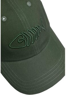 Bude Logo Twill Baseball Cap (Legergroen) Bruin/groen