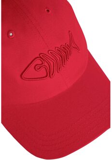 Bude Logo Twill Baseball Cap (Retro Rood)