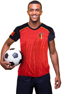 Budget T-Shirt Belgie Volwassen Multikleur - Print