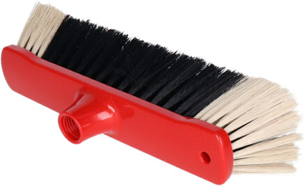 Buemag bezemkop zacht - 33 cm - kunststof - zwart/geel - binnen - Bezem