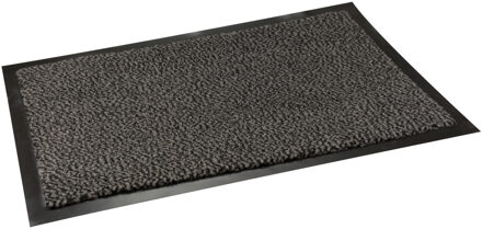 Buemag Deurmat binnen - zwart - 60 x 40 cm - anti slip - droogloopmat - Deurmatten