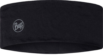 Buff BUFF® Merino Lightweight SOLID Hoofdband zwart - ONE-SIZE