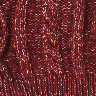 Buff Gebreide muts met fleecevoering 99600 Rood