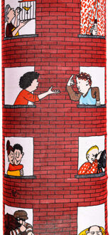 Buff Halve hals 108000 Rood