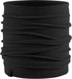 Buff Merino Fleece Solid Black Buff Zwart - One size