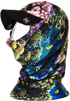 Buff Multifunctionele buis Seabed met vizier 64600 unisex Veelkleurig