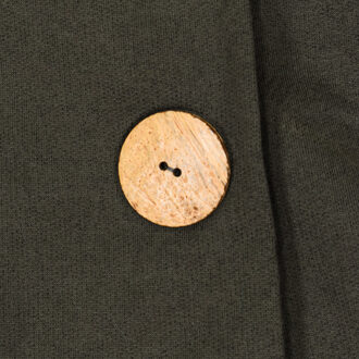 Buff Nekbeschermer met knopen van licht en ademend microvezel 61000 vrouw Kaki