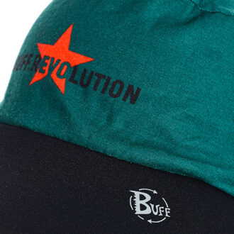 Buff Omkeerbare pet met rubberen vizier 113300 kinderen - maat Zwart