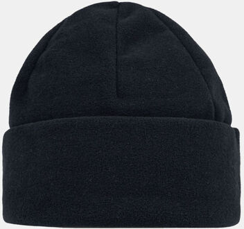 Buff Polar Prints Solid Black Muts Zwart - One size