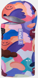 Buff Thermonet Hinged Balaclava Pow Afy Multi Kids Blauw - One size