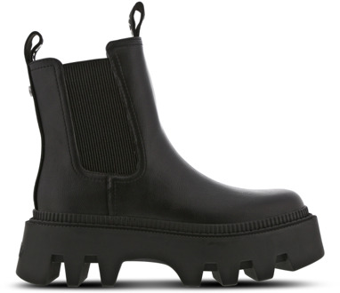 Buffalo Flora Chelsea Sneakers Dames - Zwart - Maat 39 - PU Black