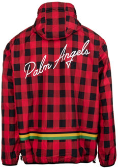 Buffalo geruit windjack rood jack - M