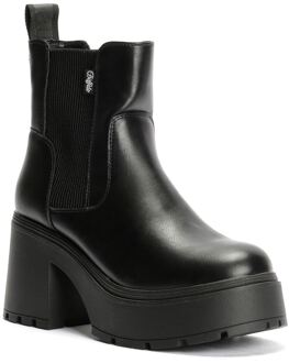 Buffalo Mila Chelsea Zwarte Laarzen Voor Dames