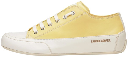 Buffed leather sneakers Rock S Candice Cooper , Yellow , Dames - 38 Eu,38 1/2 Eu,36 Eu,39 1/2 Eu,41 Eu,37 Eu,40 Eu,39 Eu,42 Eu,37 1/2 EU