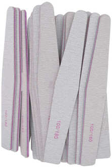 Buffering Bestanden 100/180 Grit Nagelvijlen Dubbelzijdig Nail Art Buffering Bestanden Voor Acryl Natuurlijke Kunstmatige Nail