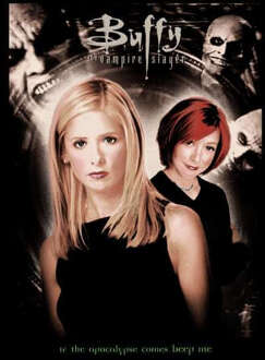 Buffy The Vampire Slayer S4 Poster Women's Cropped Hoodie - Black - XS - Zwart