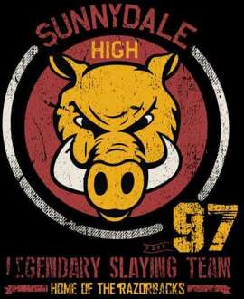 Buffy The Vampire Slayer Sunnydale High Varsity Women's Cropped Hoodie - Black - XS - Zwart