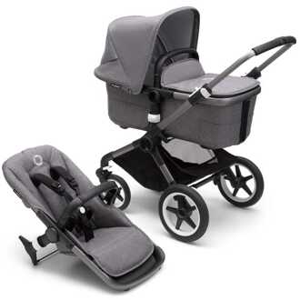 Bugaboo Combi kinderwagen Fox 3 Compleet Graphite/Grey Melange Grijs
