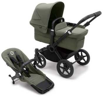 Bugaboo Donkey 5 Duo Kinderwagen Core Black Forest Green Groen