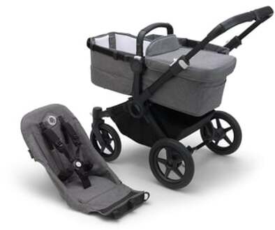 Bugaboo Kinderwagen Donkey 5 Base Black/Grey Melange Grijs