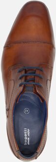 Bugatti Cognac Geklede Veterschoenen Heren 45