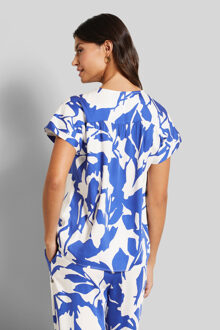 Bugatti Damen Blouse met schouders Blauw