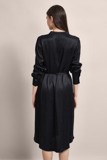 Bugatti Damen Blousejurk met strikceintuur Zwart - EU 34 / UK 6