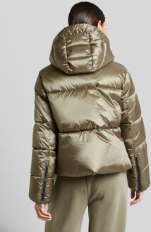 Bugatti Damen Jas met grote capuchon Groen - EU 42 / UK 14