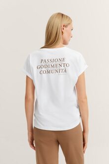 Bugatti Damen Katoenen T-shirt Wit - L