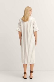 Bugatti Damen Overhemdjurk in linnenmix Taupe - EU 34 / UK 6