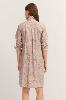 Bugatti Damen Overhemdjurk met grafische print Beige - EU 44 / UK 16