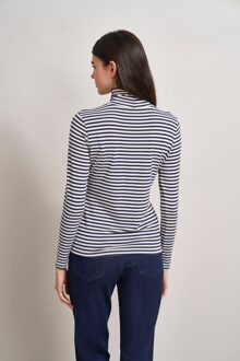 Bugatti Damen Shirt met lange mouwen en strepen - maat XS Marineblauw