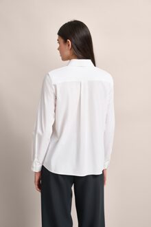 Bugatti Damen Stretch katoenen blouse Wit