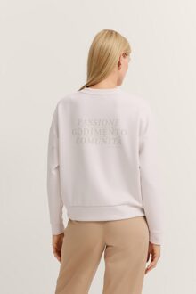 Bugatti Damen Sweater met belettering Beige - 2XL