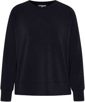 Bugatti Damen Sweatshirt van rekbare modalstof Marineblauw