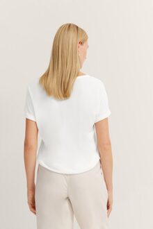 Bugatti Damen T-shirt in kimono stijl - maat L Wit