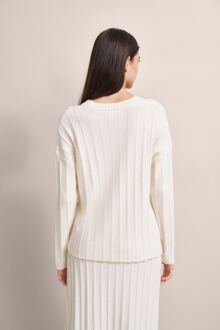 Bugatti Damen Trui in elegante look Ecru