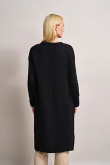 Bugatti Damen Vest met brede geribde manchetten Zwart