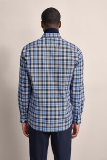 Bugatti Herren 100% katoen casual overhemd - maat Marineblauw