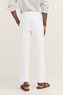 Bugatti Herren Chino met praktische riemlussen Wit - 36W/32L