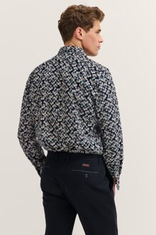 Bugatti Herren Corduroyon met bloemmotief en in modern fit Groen - 2XL