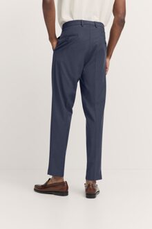 Bugatti Herren Geplooide broek met stretch en plooien Marineblauw - 40W/32L