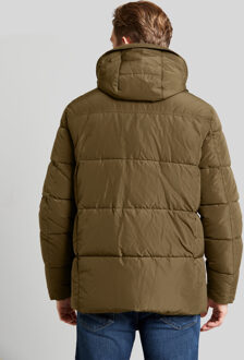 Bugatti Herren Gewatteerde jas met afneembare capuchon Oranje - 56 (Borst)