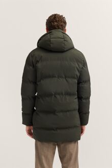 Bugatti Herren Gewatteerde parka, waterdicht, ademend en met capuchon Olijf - EU 46