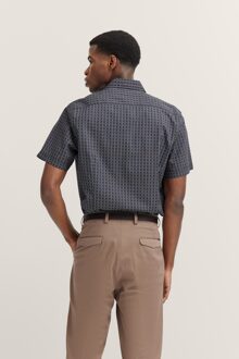 Bugatti Herren Katoenen overhemd Marineblauw - 2XL