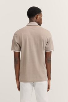 Bugatti Herren Katoenen polo Taupe - 3XL