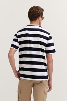 Bugatti Herren Katoenen T-shirt - maat L Marineblauw