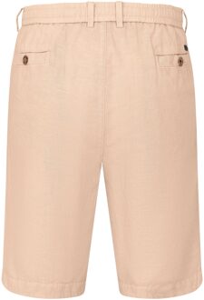 Bugatti Herren Linnen-katoenmix bermuda Ecru - EU 56