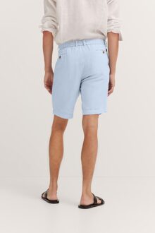 Bugatti Herren Linnen-katoenmix bermuda Lichtblauw