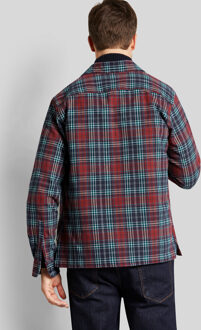 Bugatti Herren Overhemd met lange mouwen en ruitpatroon Groen - 3XL